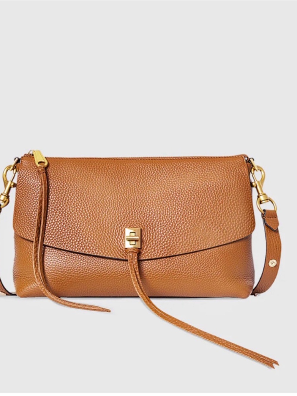 Rebecca Minkoff Darren Top Zip Leather Crossbody Bag